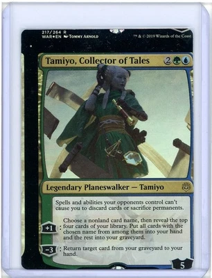 Tamiyo, Collector of Tales Rare Foil War of the Spark NFC Miscut MTG - Image 1 of 3