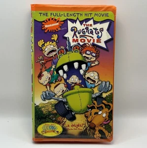 The Rugrats Movie VHS 1998 Nick Jr Video Tape Nickelodeon Orange VTG Clamshell - Picture 1 of 11