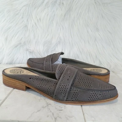 Mules Vince Camuto para mujer Korlise gamuza cuero punta puntiaguda, marrón, talla 9,5 Foto 1 de 4