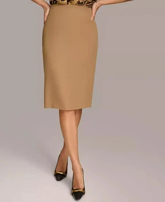 Donna Karan New York Pencil Skirt Women's 4 Fawn Back Slit Back Zip Closure - Image 1 of 4