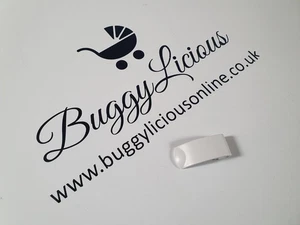 Bugaboo Donkey Chassis White Short Width Adjustment Clip Handlebar Front Wheels - Picture 1 of 5