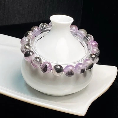 10.1mm Natural Auralite 23 Crystal Quartz Beads Bracelet AAAA - Image 1 of 4