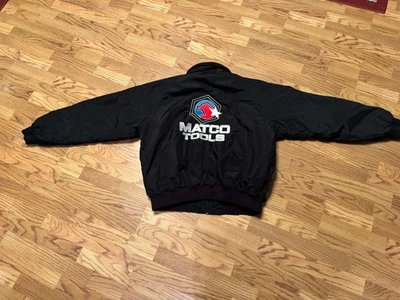 Matco Tools Racing Jacket Mens 2XL Black Double Sided Embroidered Vintage RARE - Image 1 of 4