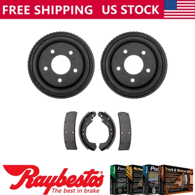 Kit trasero tambores de freno y zapatas de freno para 1988-1991 GMC C1500 - Raybestos Foto 1 de 4