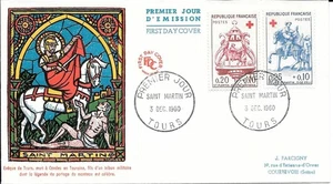 FRANCE 1960 FDC CROIX ROUGE YT 1278 ET 1279 - Imagen 1 de 1