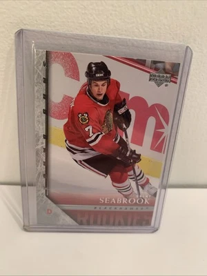 Brent Seabeook Young Guns Rookie Card 2005-06 Upper Deck Series 1 #209 - Image 1 of 4