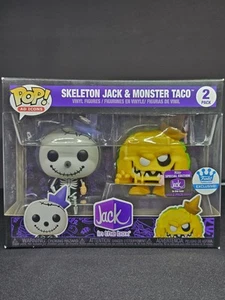 Funko Pop! Jack In The Box Scheletro Jack & Monster Taco Confezione da 2 Funko Esclusiva - Foto 1 di 6