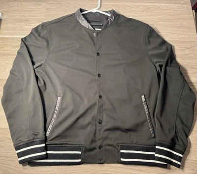 Daniel Won Lamb Black Leather Jacket Men’s Size L Button Up Large - Image 1 of 4