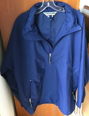 EMS Men’s Windbreaker Anorak Hood Jacket - Blue - Size L - Excellent Condition - Image 1 of 4