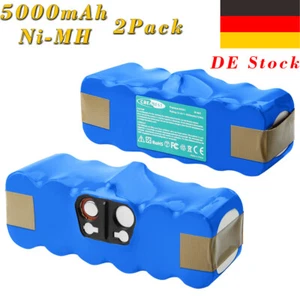 2Pcs 14.4V 5.0Ah Ni-Mh Akku für iRobot Roomba 510 610 770 780 870 880 960 980 R3 - Bild 1 von 11