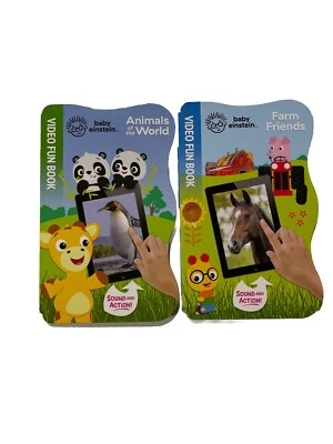 Baby Einstein Animals of the World & Farm  Friends Board Books - New Lot (2) - Image 1 of 4