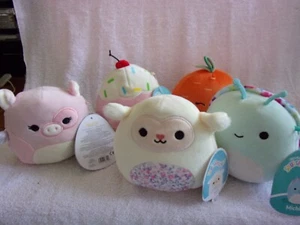 5 NWT Squishmallows  5" Peety Flying Pig, Clara, Michiel, Sophie & Caroleena - Picture 1 of 16