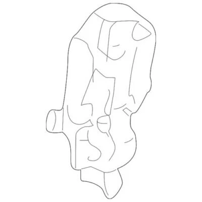 Genuine GM 2003-2007 Cadillac CTS SRX Base Rear Side Door Lock Assembly 25843159 - Image 1 of 2