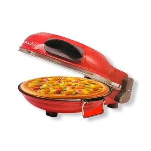 FORNO PIZZA MAKER ROYAL 1200W CON PIETRA REFRATTARIA TIMER TERMOSTATO REGOLABILE - Foto 1 di 5