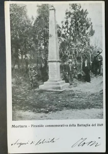 1900 - Mortara - Piramide comm.va della Battaglia del 1849 - Picture 1 of 1