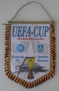 ABSOLUT GENIAL: KARLSRUHER SC KSC WIMPEL UEFA CUP 1993 Achtelfinale Bordeaux - Bild 1 von 4