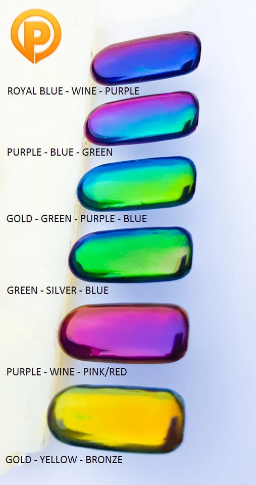 PERFECT PEARLS AND PIGMENTS SPIEGEL CHROM EFFEKT CHAMÄLEON PIGMENT NÄGEL PUDER STAUB - UK VERKÄUFER