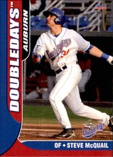 2010 Auburn Doubledays Choice 25 Steve McQuail Wantagh New York NY Baseball Card