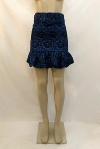 NWT Zara Festive Season Size XS Jacquard Flounce Hem Belted Mini Skirt - Picture 1 of 9
