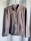 Eileen Fisher XL Casual Stretch Jacket L/S Cotton/Spandex Light Brown