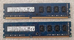 SK Hynix DDR3L 16GB 2x8GB 2RX8 RAM Arbeitsspeicher PC3L-12800U 1600Mhz Desktop 240pin - Bild 1 von 1