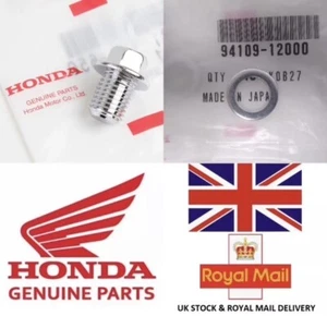 Original Honda Schraube, Ablassschraube, Stopfen 12x5 & Scheibe 12MM passend für: PCX SH125 Vision Forza - Bild 1 von 6
