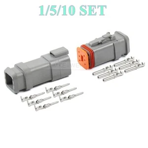 Deutsch DT Serie 6 Pin Macho y Hembra Conector Enchufe Kit DT04-6P-E008/DT06-6S-E008 - Imagen 1 de 5