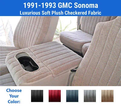 Fundas de asiento de felpa para GMC Sonoma 1991-1993 Foto 1 de 4