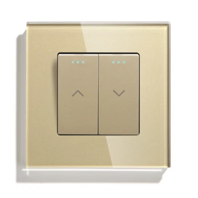 Mechanical Curtain Switch Electric Roller Shutter Switch Push Button Wall Blinds - Image 1 of 4