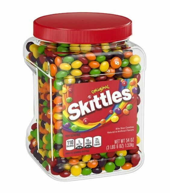 Skittles Original Fruity Candy Jar - 54oz