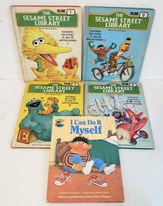 1978 Sesame Street Library Volumes 1-4 & 1980 I Can Do It Myself Book Club Ed - Bild 1 von 14