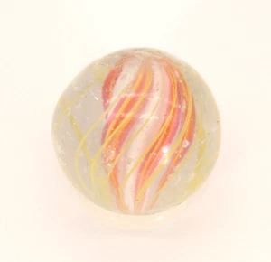 Antique German Handmade Caged Swirl Marble 21/32" - Picture 1 of 8