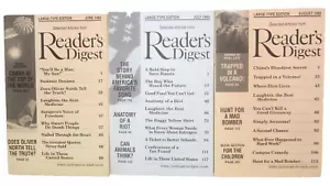 Reader's Digest Magazines June July August 1993 Large Print Vintage - Picture 1 of 10