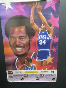 Z4 ALTES VINTAGE BASKETBALL AUSTIN CARR CAVS POSTER 98.5 WNCX RADIO ALL STAR SPIEL - Bild 1 von 3