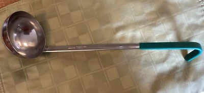 NEW! Vollrath 58355 Teal Handled 6 Ounce Stainless Steel Ladle 6 Available EC! - Image 1 of 4