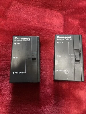 2-PANASONIC ANTENNA SELECTORS , VSQ0107, RG 59 CONNECTION . K9TWO SILENT KEY  - Image 1 of 3