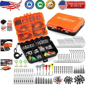 Water-Resistant Fishing Tackle Kit with 201pcs – Perfect for Anglers Everywhere - Picture 1 of 11