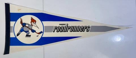 Vintage Phoenix Roadrunners Hockey Pennant  12x30” Cover