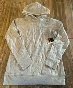 NWT Boys Reebok Premium Heather Gray Pullover Hoodie Sweatshirt Size XL - Picture 1 of 4