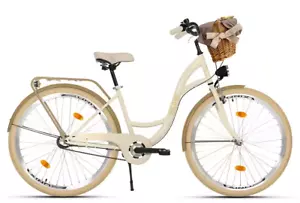 Milord Komfort Damenfahrrad Mit Weidenkorb Vintage Citybike, 28 Zoll, 1-Gang - Bild 1 von 6