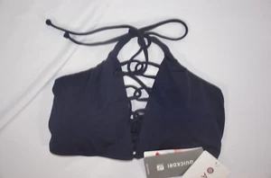 NWT Retail $64 Size M (8-10) Athleta Dress Blue Aqualuxe Loop Bikini Top #210902 - Picture 1 of 5