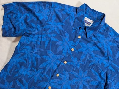 Reyn Spooner Aloha Toad Cove Shirt Baseball Hawaiian Floral MLB Blue Men's L - Image 1 of 4