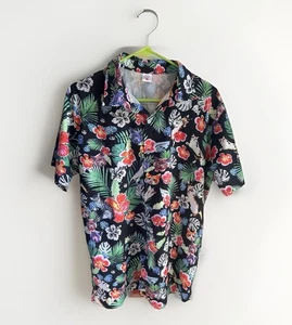 Tropical Kitty Katze Hawaiihemd • süß lustig Strand Urlaub Shirt Große L - Bild 1 von 5