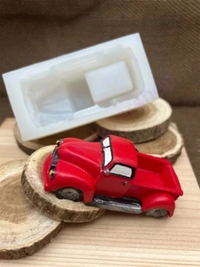 3D Christmas truck large handmade silicone mold for crafts - Picture 1 of 8