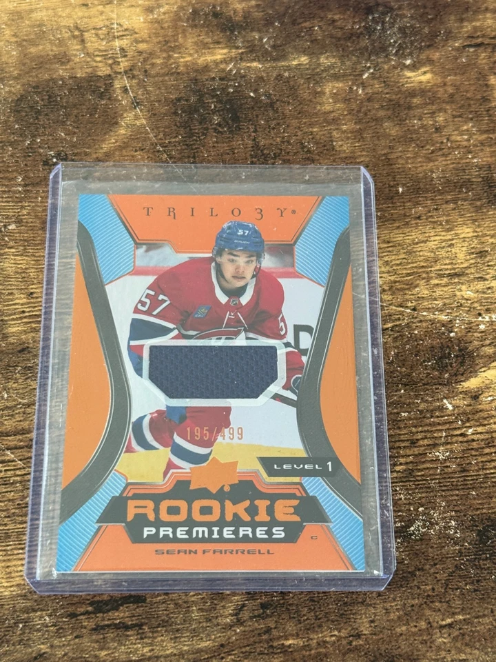 2023-24 Upper Deck Trilogy Rookie Premieres Jersey #122 Sean Farrell /499 - Image 1 of 1