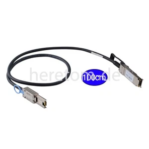40G QSFP SFF-8436 to SFF 8088 SAS Cable DDR HD Für NetApp DS4243 DS4246 1M - Afbeelding 1 van 18