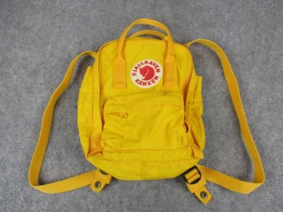 Fjallraven Kanken Mini Zaino Giallo Polivinile PVC Daypack Borsa Viaggio Scuola - Immagine 1 di 4