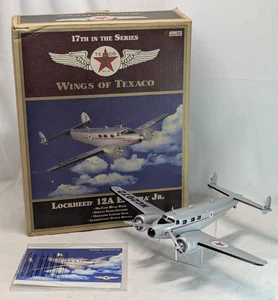 Wings of Texaco Lockheed 12A Electra JR. Die-Cast Metal Bank - MISSING STAND - Picture 1 of 8