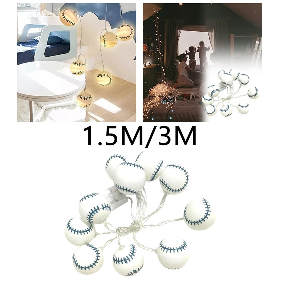 10 LED Ball String Fairy Lights Copper Wire Christmas Gift Holiday Battery - Image 1 of 1