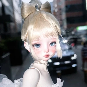 1/4 BJD Doll Sweet Girl SD Bare Doll Resin Jointed Doll + Eyes + Face Makeup Toy - Picture 1 of 7